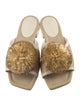 Jimmy Choo Crochet Trim Slides