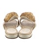 Jimmy Choo Crochet Trim Slides