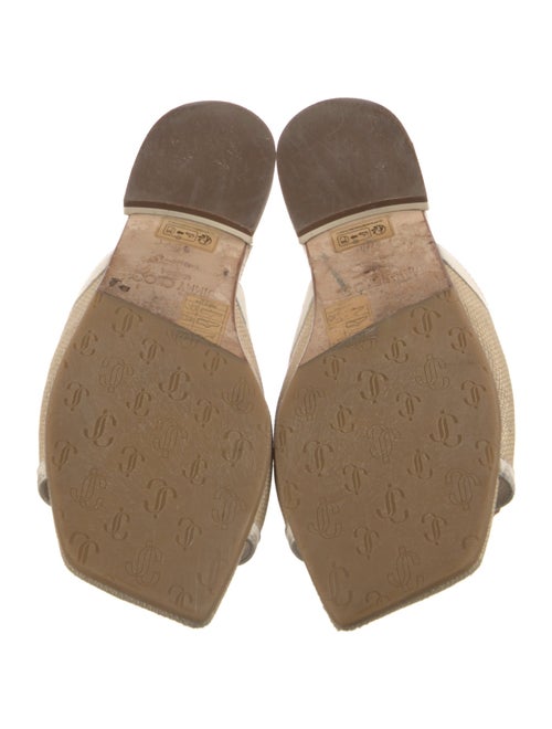 Jimmy Choo Crochet Trim Slides