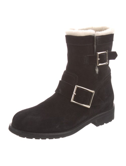 Jimmy Choo Youth Suede Moto Boots