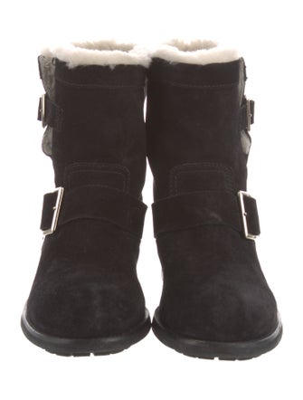 Jimmy Choo Youth Suede Moto Boots