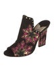 Jimmy Choo Suede Printed Mules