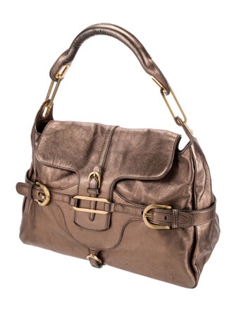 Jimmy Choo Leather Top Handle Bag