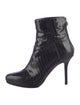 Jimmy Choo Leather Animal Print Boots
