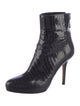 Jimmy Choo Leather Animal Print Boots