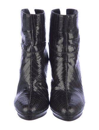 Jimmy Choo Leather Animal Print Boots