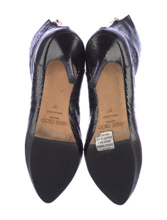 Jimmy Choo Leather Animal Print Boots