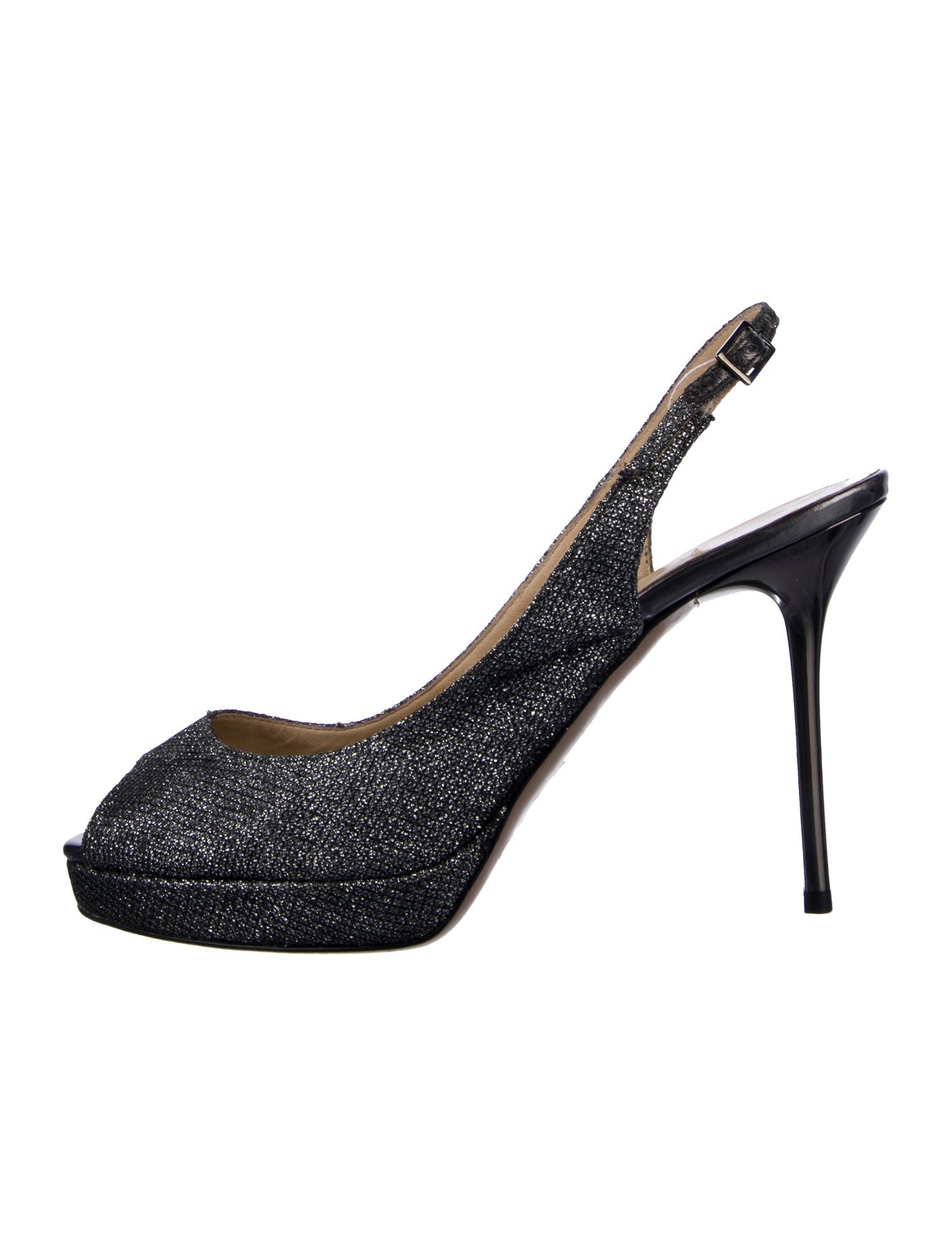 Jimmy Choo Glitter Accents Slingback Pumps
