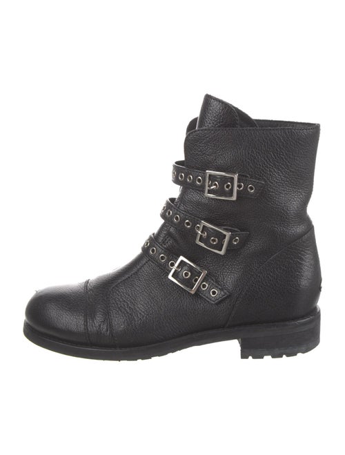 Jimmy Choo Leather Combat Boots