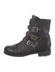 Jimmy Choo Leather Combat Boots
