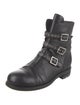 Jimmy Choo Leather Combat Boots