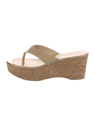 Jimmy Choo Patent Leather Slides