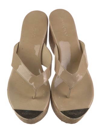 Jimmy Choo Patent Leather Slides