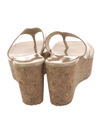 Jimmy Choo Patent Leather Slides