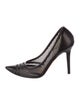 Jimmy Choo Leather Mesh Accents Pumps