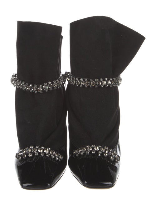 Jimmy Choo Patent Leather Crystal Embellishments Pumps