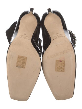Jimmy Choo Patent Leather Crystal Embellishments Pumps