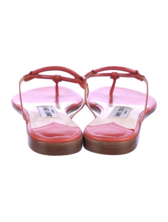 Jimmy Choo Leather Flip Flops
