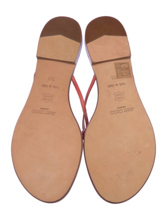 Jimmy Choo Leather Flip Flops