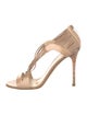 Jimmy Choo Elaphe Leather T-Strap Sandals