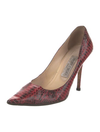 Jimmy Choo Anouk Snakeskin Pumps