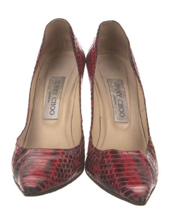 Jimmy Choo Anouk Snakeskin Pumps