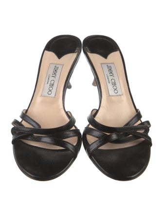 Jimmy Choo Leather Slides