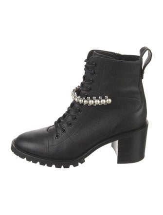 Jimmy Choo Cruz 65 Leather Combat Boots