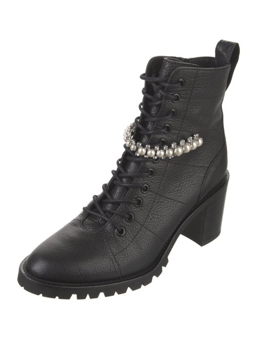 Jimmy Choo Cruz 65 Leather Combat Boots