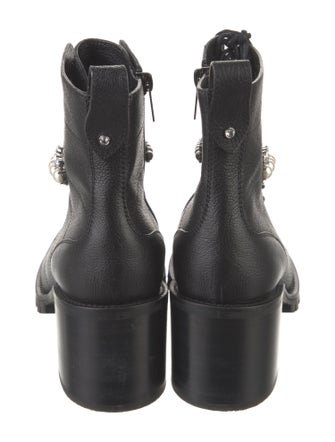 Jimmy Choo Cruz 65 Leather Combat Boots