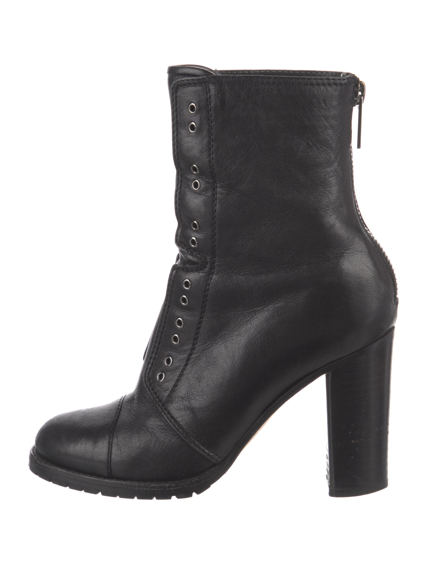 Jimmy Choo Leather Lace-Up Boots