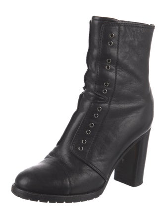 Jimmy Choo Leather Lace-Up Boots