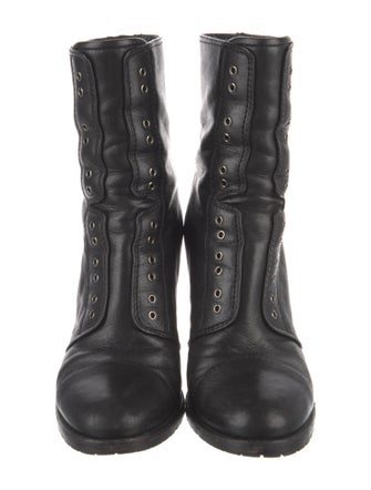 Jimmy Choo Leather Lace-Up Boots