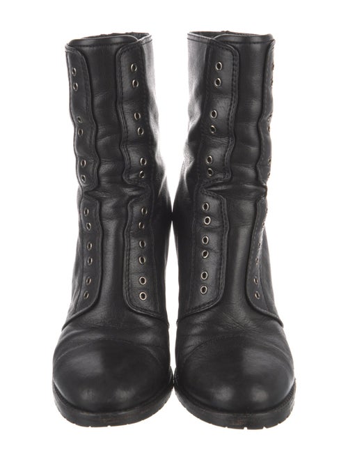 Jimmy Choo Leather Lace-Up Boots