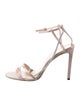 Jimmy Choo Satin Crystal Embellishments Sandals