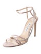 Jimmy Choo Satin Crystal Embellishments Sandals