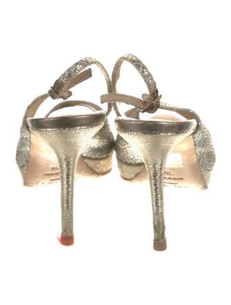 Jimmy Choo Sequins Glitter Accents Slingback Pumps