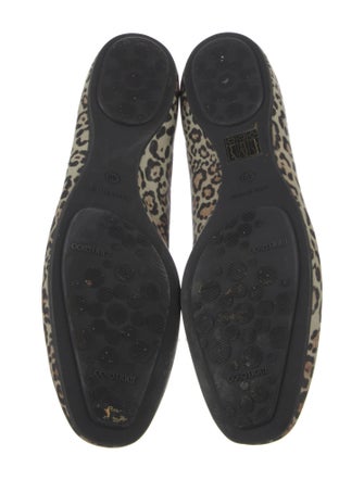 Jimmy Choo Patent Leather Animal Print Ballet Flats
