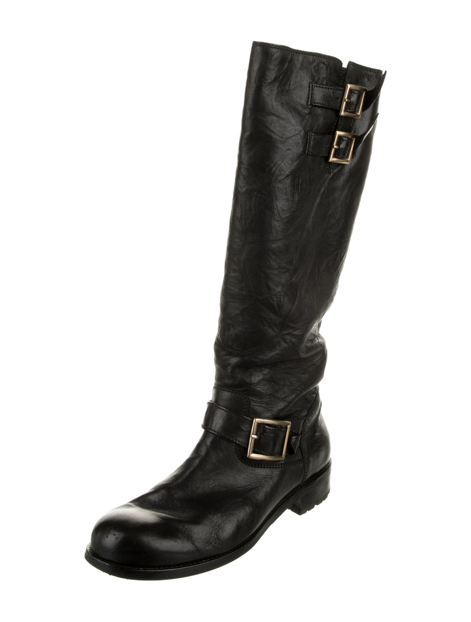 Jimmy Choo Leather Riding Boots