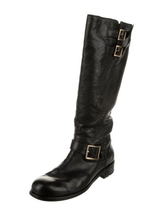 Jimmy Choo Leather Riding Boots