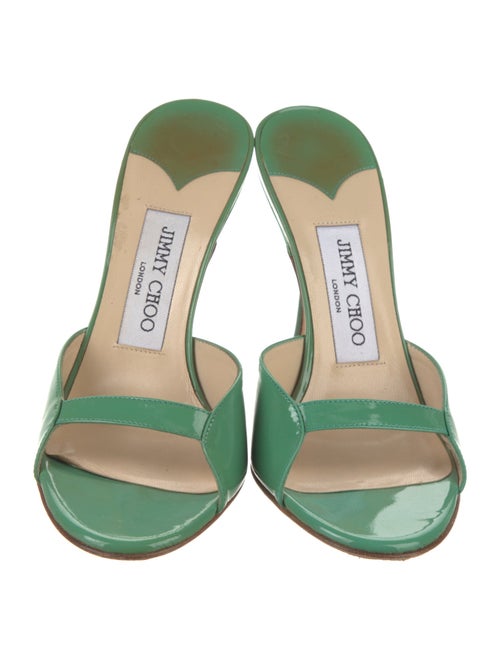 Jimmy Choo Patent Leather Slides