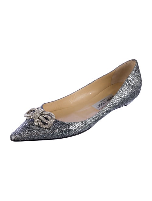 Jimmy Choo Glitter Glitter Accents Ballet Flats