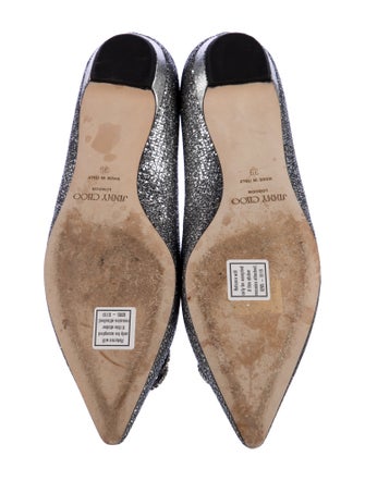 Jimmy Choo Glitter Glitter Accents Ballet Flats