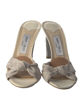 Jimmy Choo Avenue Canvas Slides