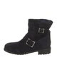 Jimmy Choo Suede Moto Boots