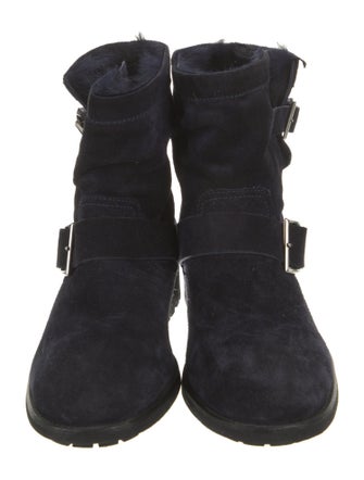 Jimmy Choo Suede Moto Boots