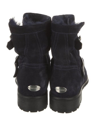 Jimmy Choo Suede Moto Boots