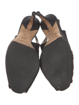 Jimmy Choo Raw-Edge Trim Slingback Pumps