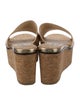 Jimmy Choo Embossed Leather Printed Slides