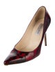 Jimmy Choo Patent Leather Printed Pumps